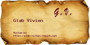 Glab Vivien névjegykártya
