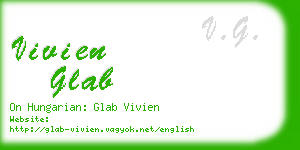 vivien glab business card